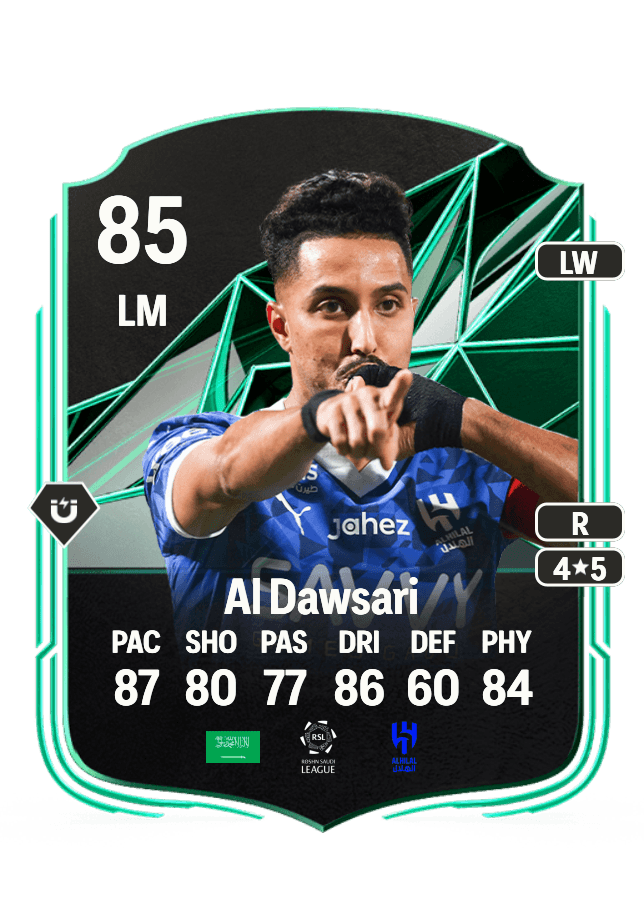 Salem Al Dawsari card