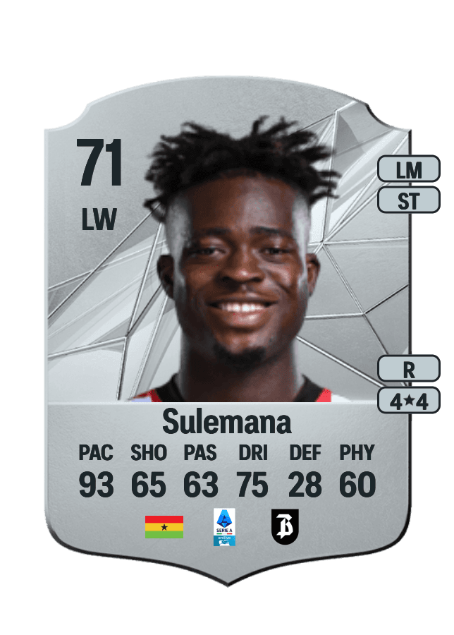 Kamaldeen Sulemana card