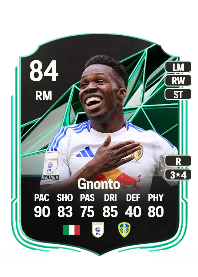Wilfried Gnonto card