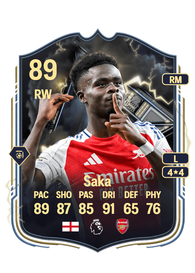 Bukayo Saka card