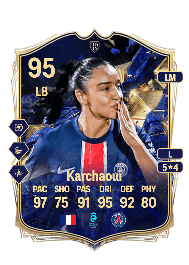 Sakina Karchaoui card