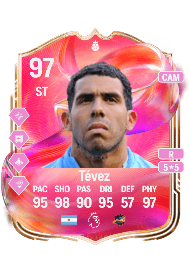 Carlos Tévez card