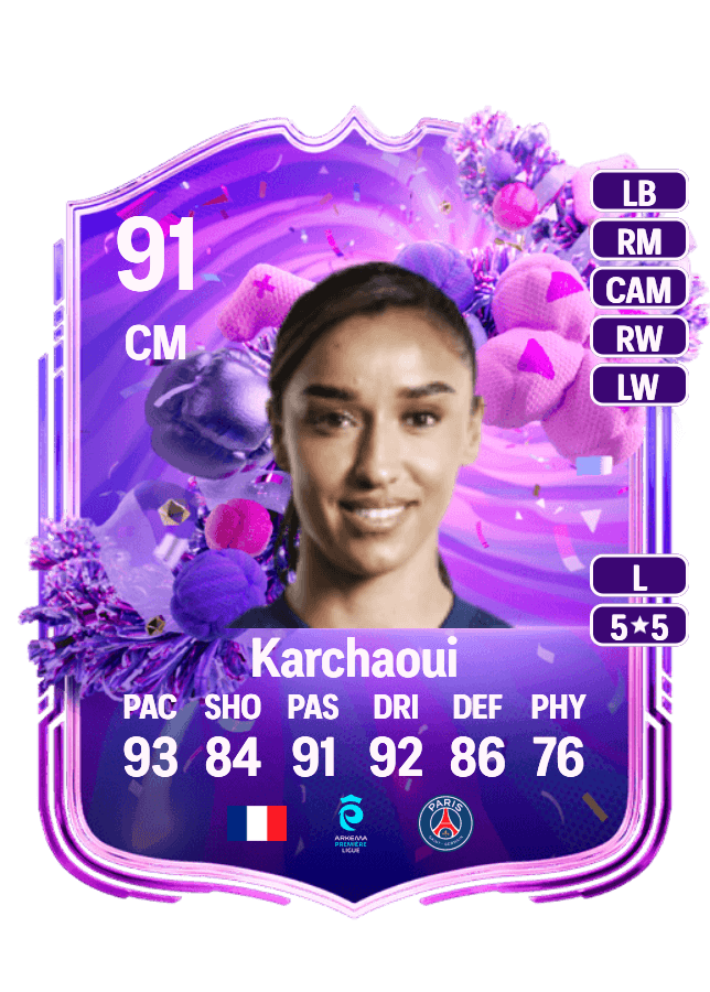 Sakina Karchaoui card