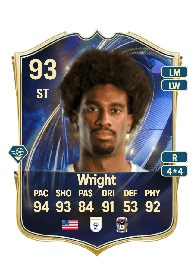 Haji Wright card