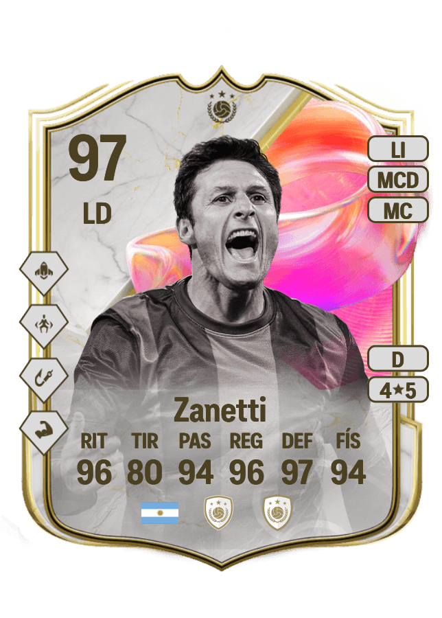 Javier Zanetti card