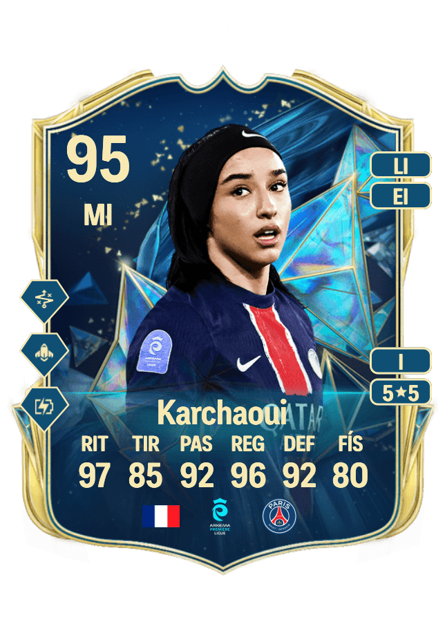 Sakina Karchaoui card