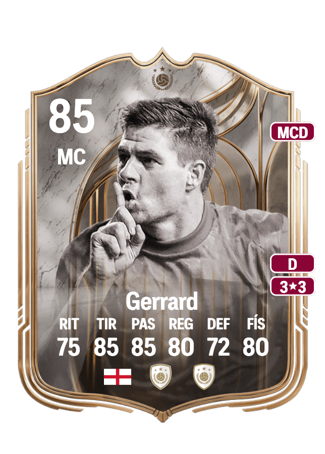 Steven Gerrard card