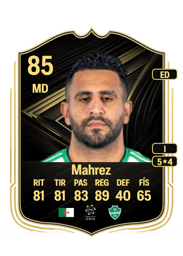 Riyad Mahrez card