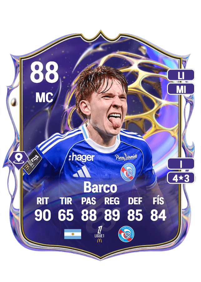 Valentín Barco card