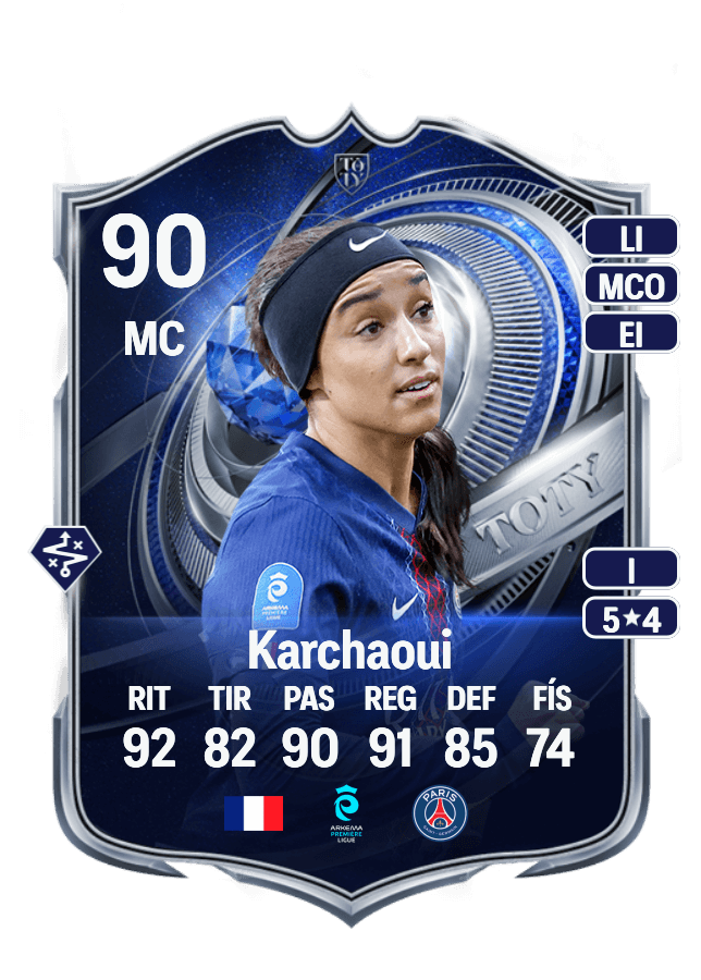 Sakina Karchaoui card
