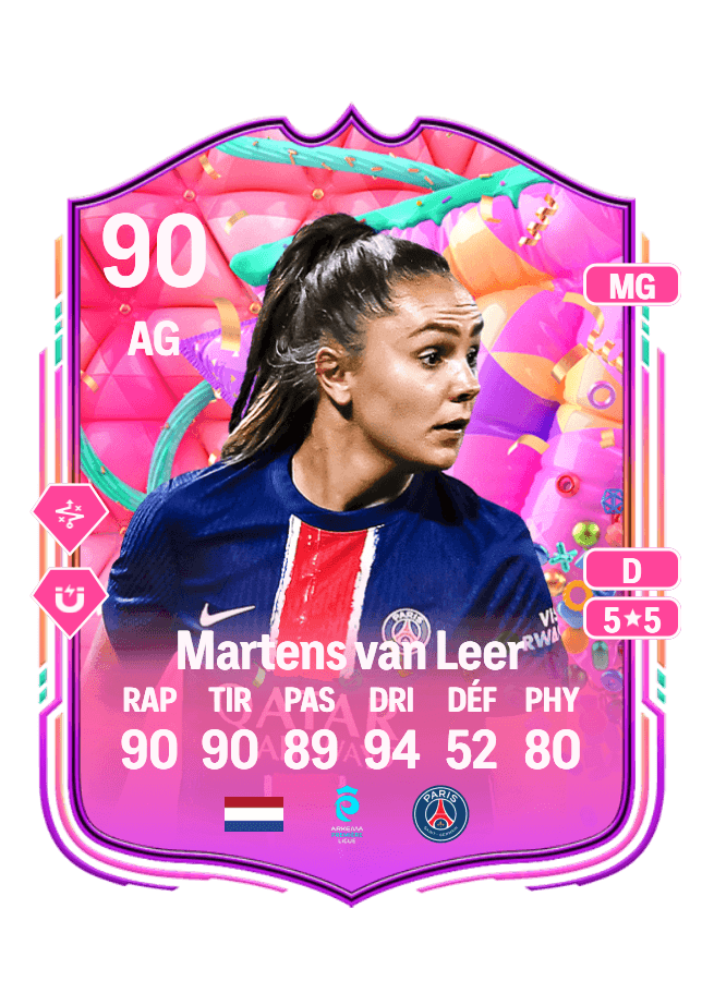 Lieke Martens van Leer card