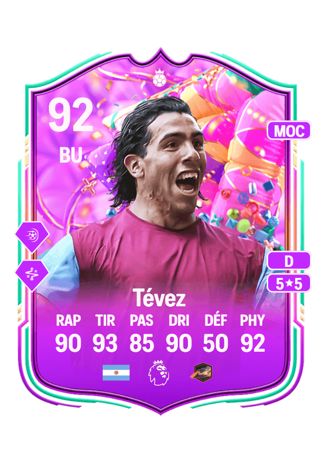 Carlos Tévez card