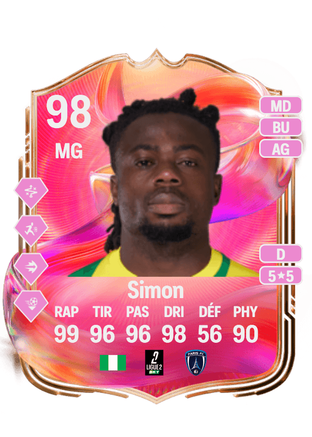 Moses Simon card