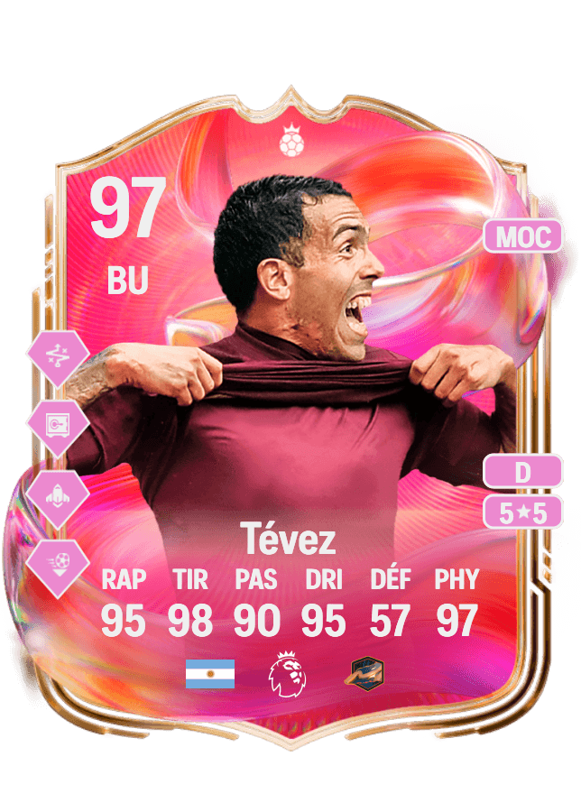 Carlos Tévez card