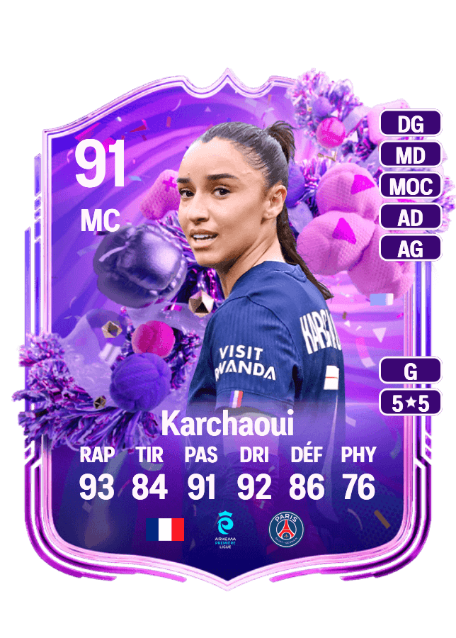 Sakina Karchaoui card