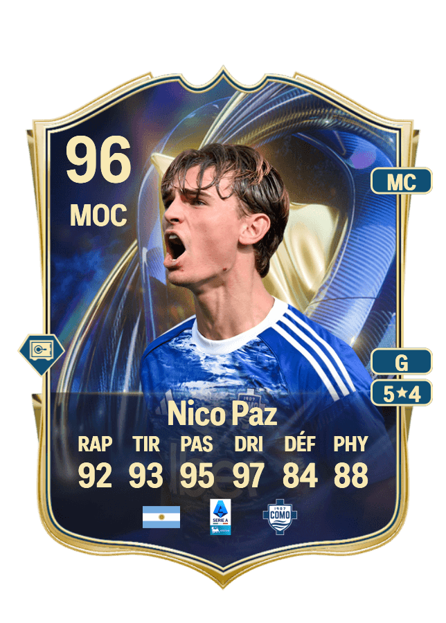 Nico Paz card