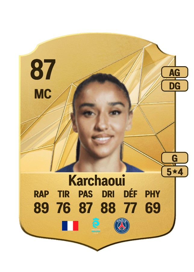 Sakina Karchaoui card