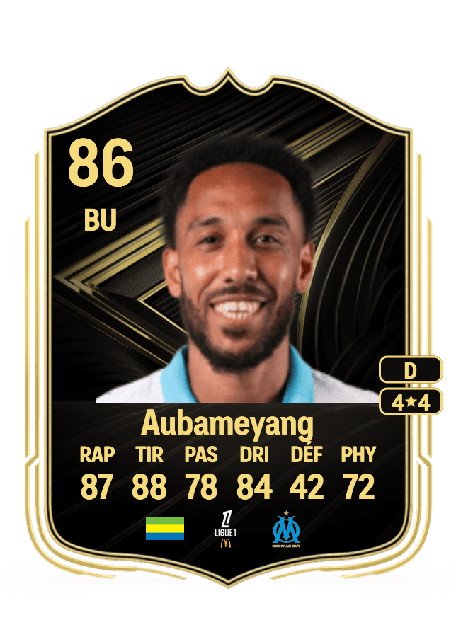 Pierre-Emerick Aubameyang card