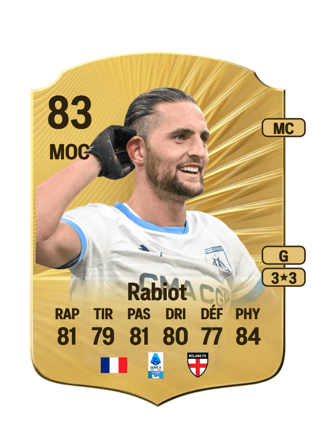 Adrien Rabiot card