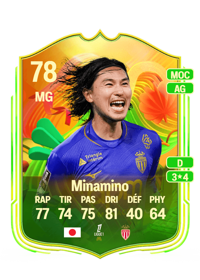 Takumi Minamino card
