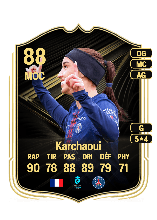 Sakina Karchaoui card