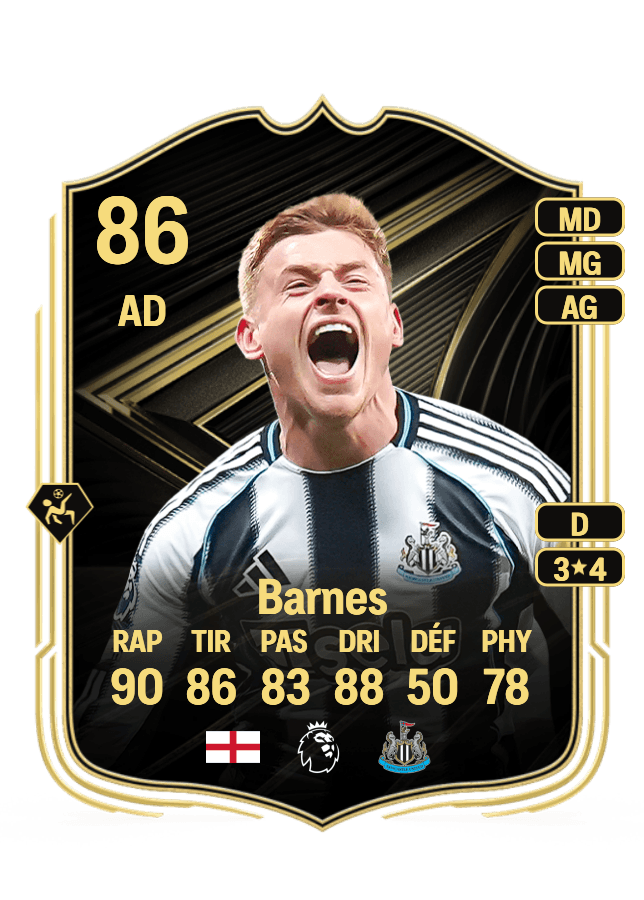 Harvey Barnes card
