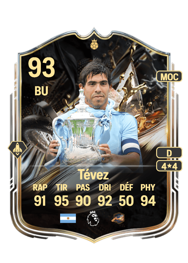 Carlos Tévez card