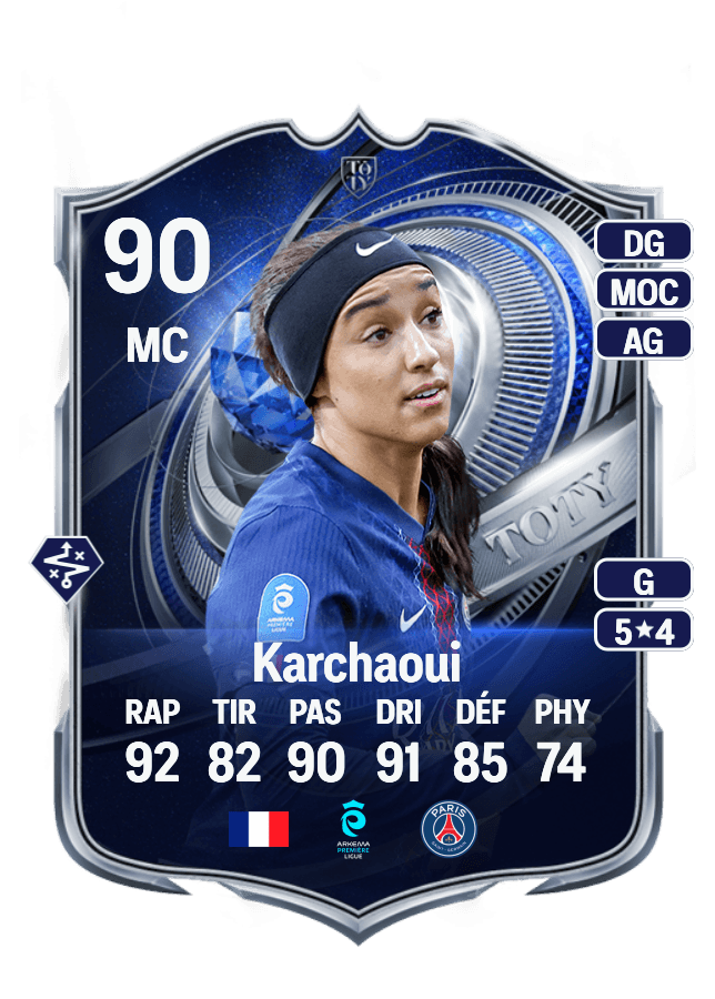 Sakina Karchaoui card