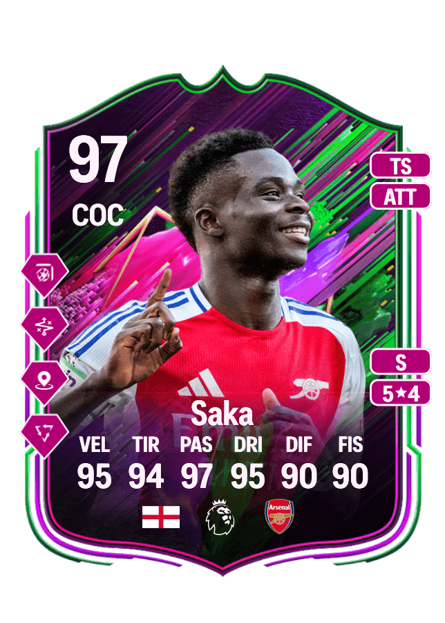 Bukayo Saka card