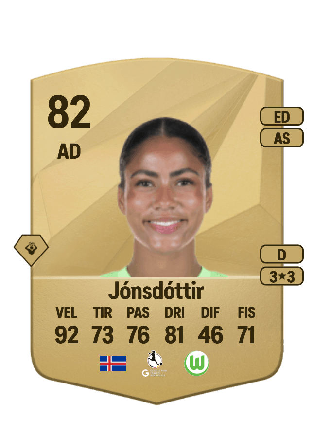 Sveindís Jane Jónsdóttir card
