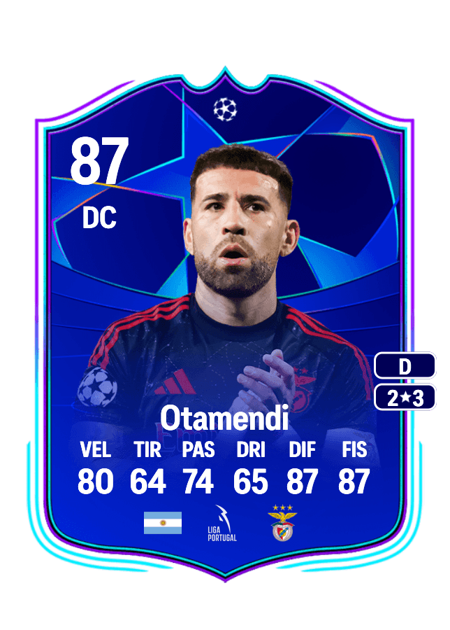 Nicolás Otamendi card