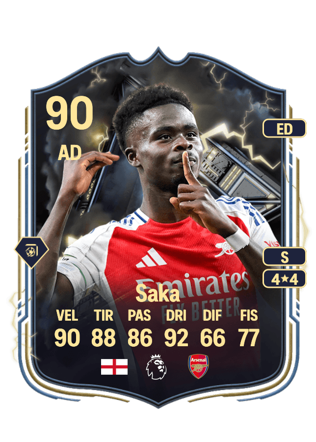 Bukayo Saka card