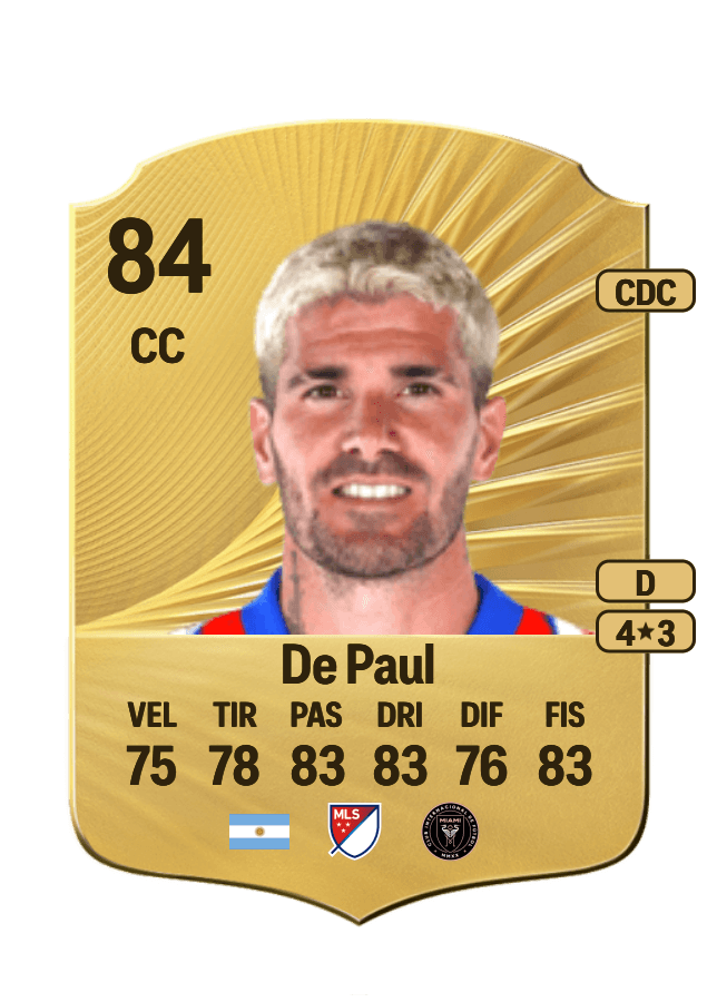 Rodrigo De Paul card