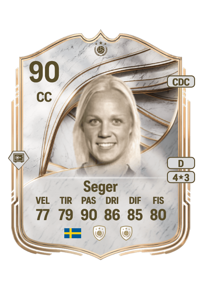 Caroline Seger card