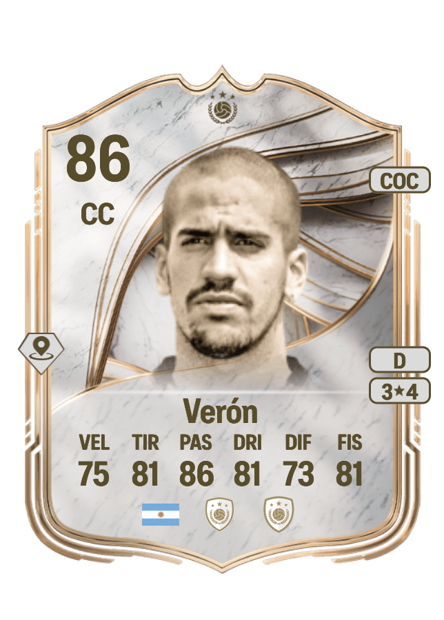 Juan Sebastián Verón card