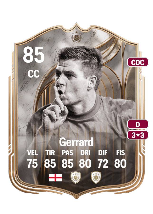 Steven Gerrard card