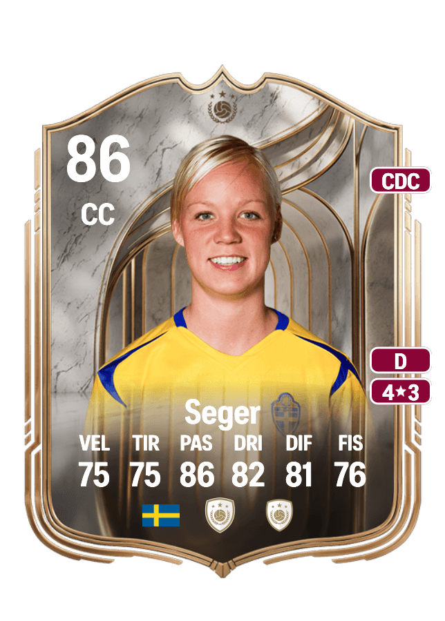 Caroline Seger card