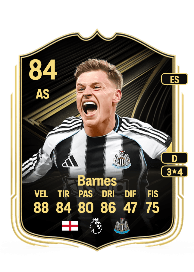 Harvey Barnes card
