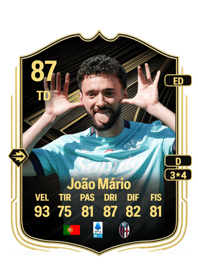 João Mário card