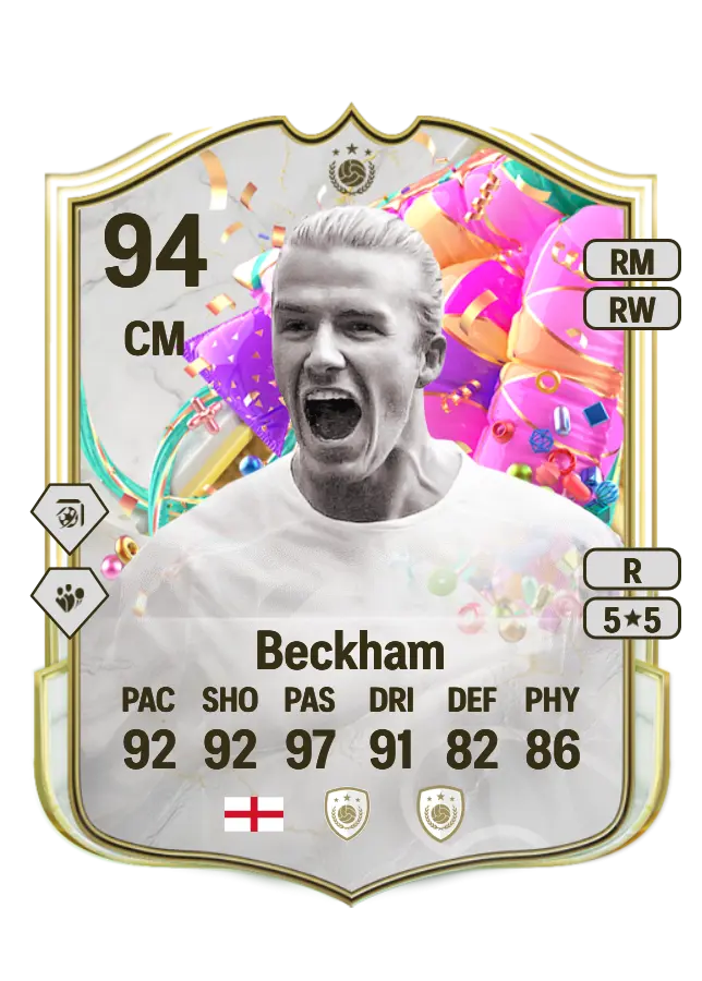 David Beckham card