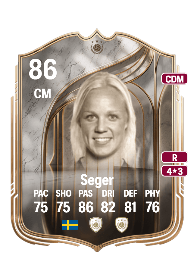 Caroline Seger card