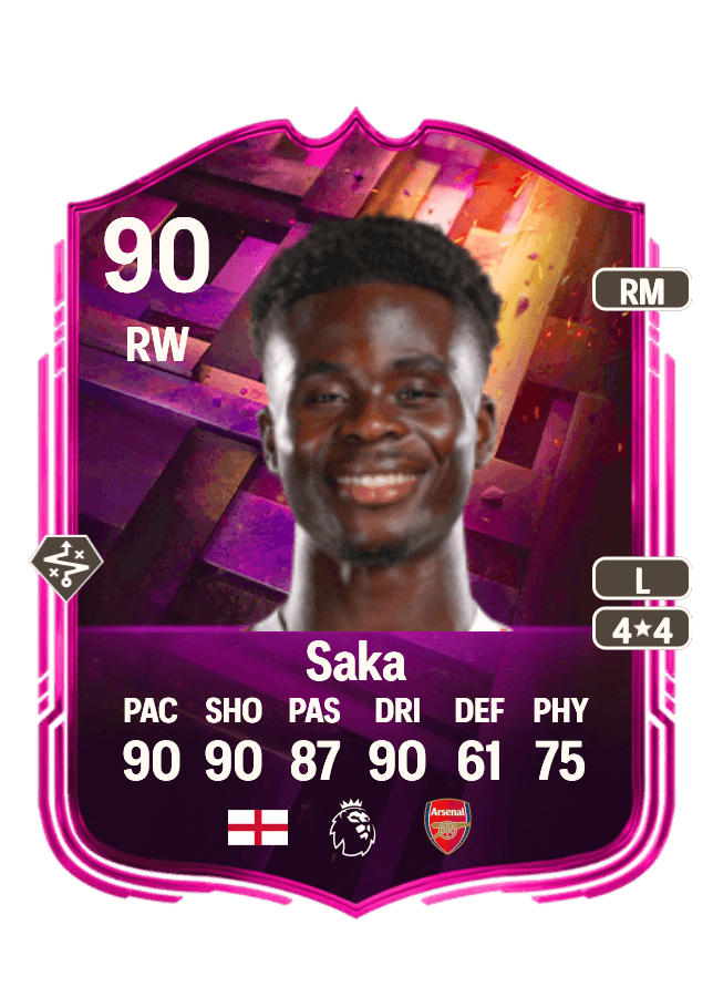 Bukayo Saka card