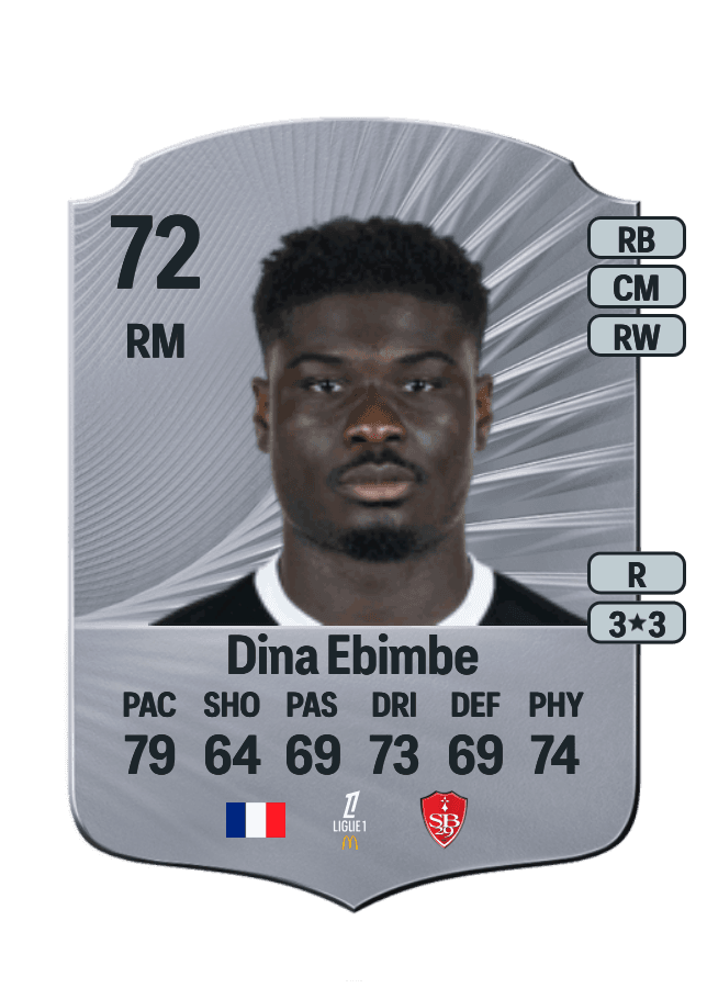 Junior Dina Ebimbe card