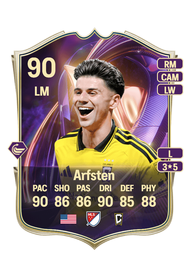 Max Arfsten card