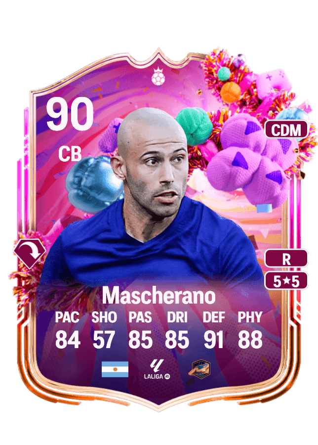 Javier Mascherano card