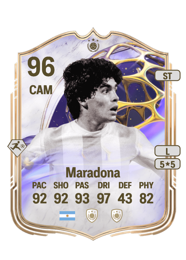 Diego Armando Maradona card