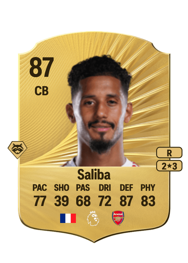 William Saliba card