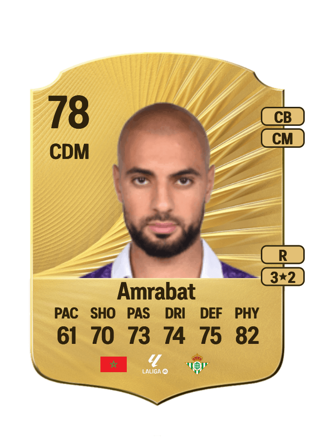 Sofyan Amrabat card