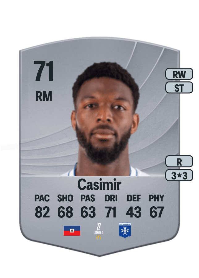 Josué Casimir card
