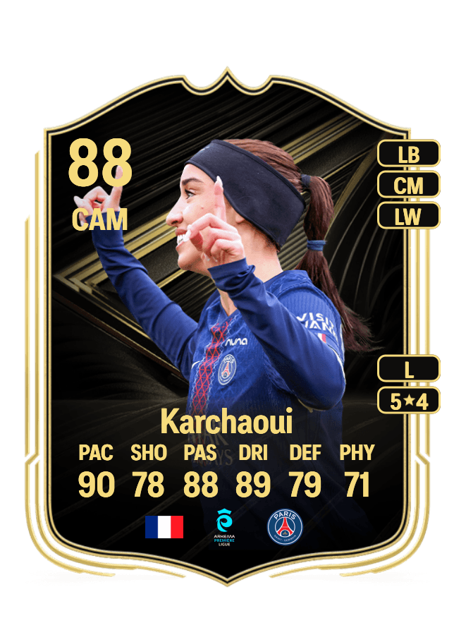 Sakina Karchaoui card